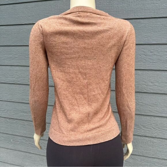 J. Crew Mercantile Womens XS Sweater Crew Neck Brown Long Sleeve Wool Blend - Picture 4 of 8